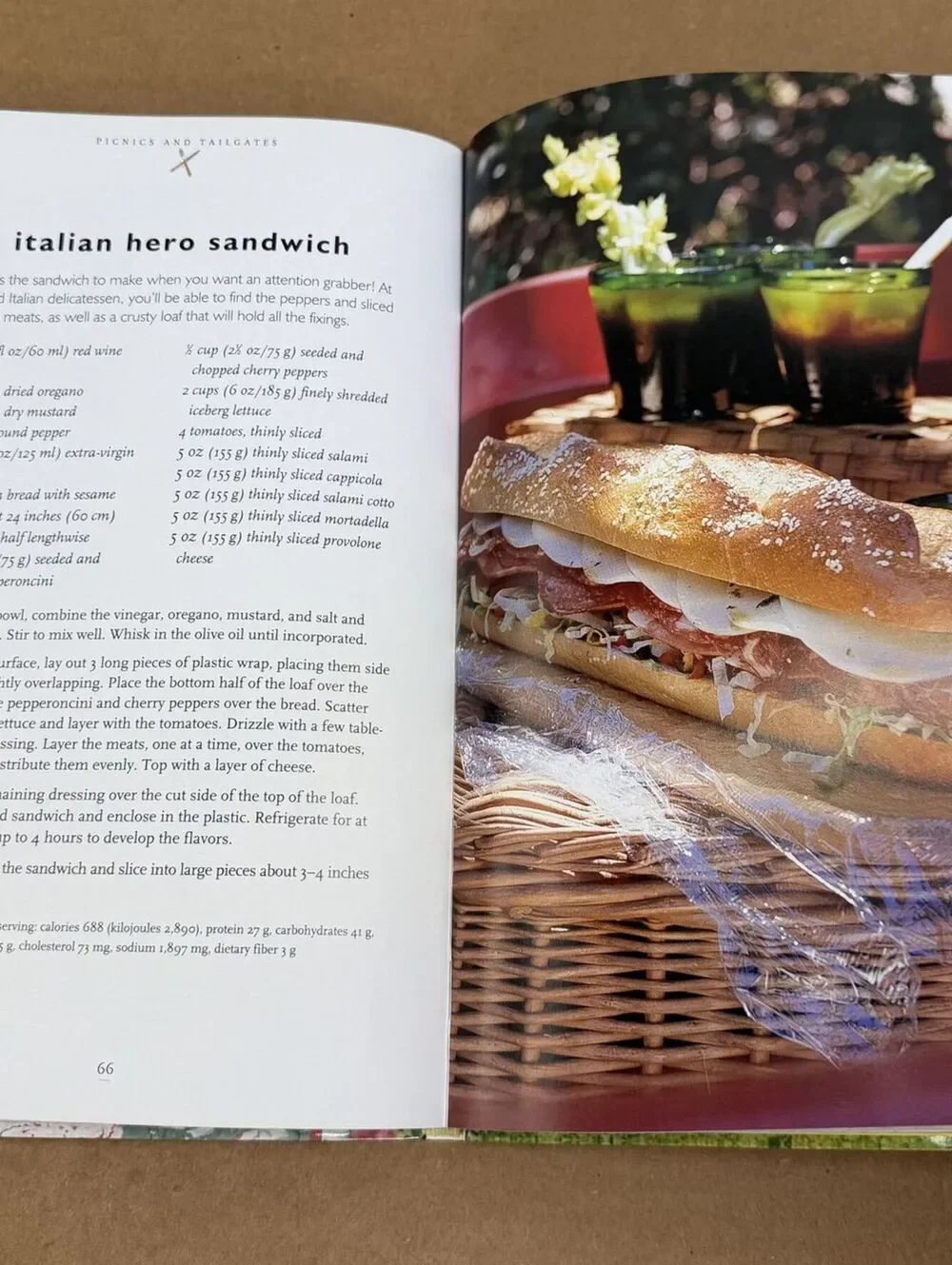 Williams Sonoma Picnics and Tailgates Cookbook Outdoor Recipes Softcover Book